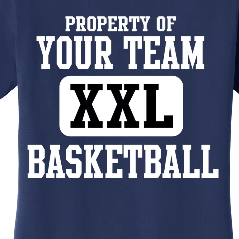 Property Of Your Team XXL Sports Personalize Text Women's T-Shirt