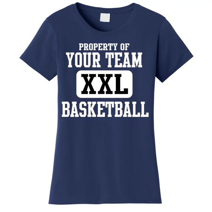 Property Of Your Team XXL Sports Personalize Text Women's T-Shirt