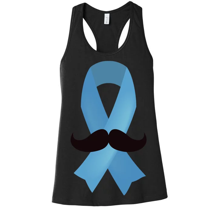 Prostate Awareness Mustache Month Women's Racerback Tank