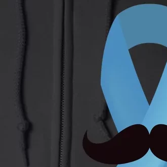 Prostate Awareness Mustache Month Full Zip Hoodie