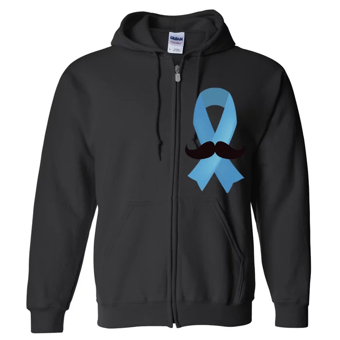 Prostate Awareness Mustache Month Full Zip Hoodie