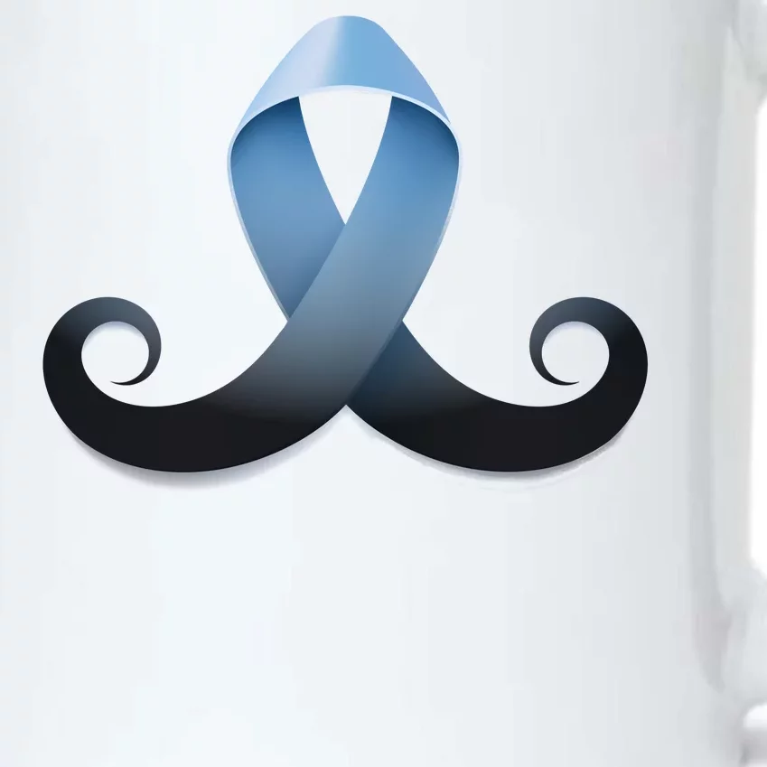 Prostate Awareness Ribbon Mustache Black Color Changing Mug