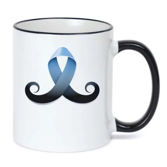 Prostate Awareness Ribbon Mustache Black Color Changing Mug