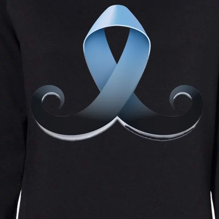 Prostate Awareness Ribbon Mustache Womens California Wash Sweatshirt