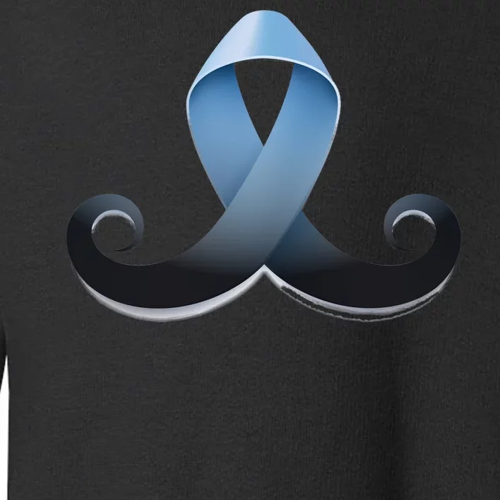 Prostate Awareness Ribbon Mustache Toddler Sweatshirt