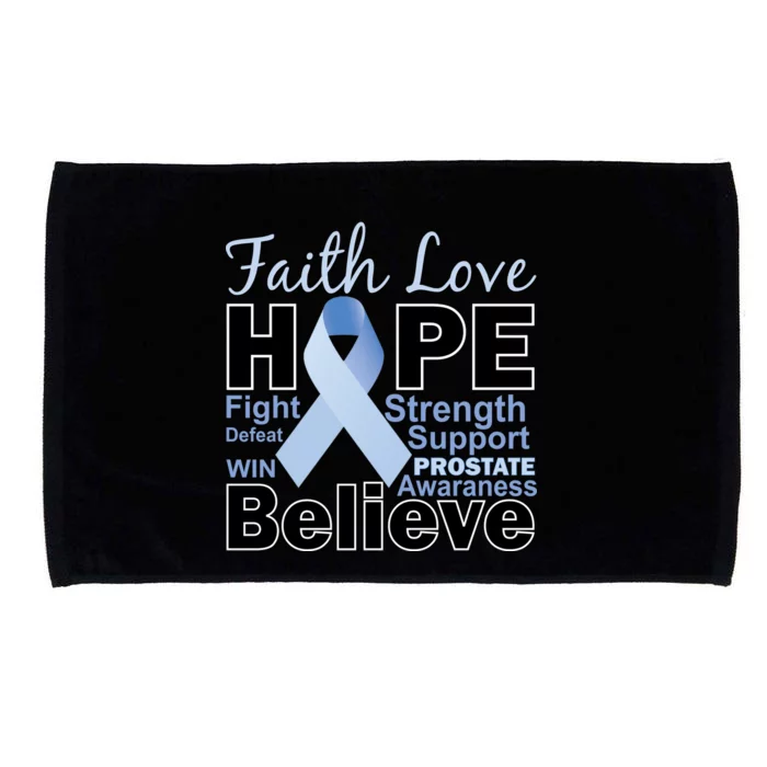 Prostate Cancer Awareness Faith Hope Microfiber Hand Towel