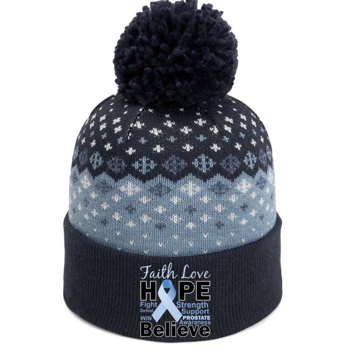 Prostate Cancer Awareness Faith Hope The Baniff Cuffed Pom Beanie