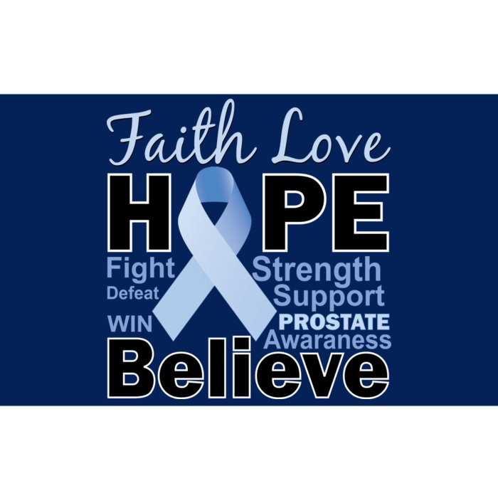 Prostate Cancer Awareness Faith Hope Bumper Sticker