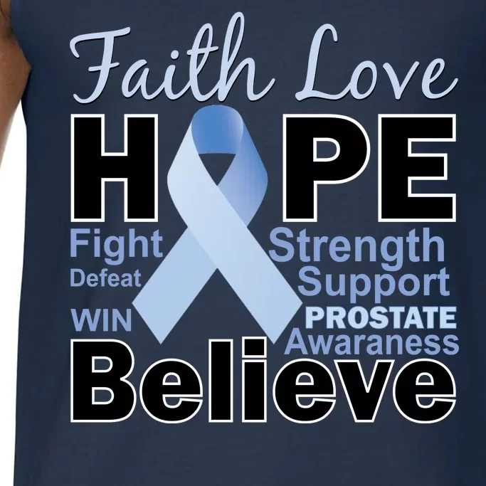 Prostate Cancer Awareness Faith Hope Comfort Colors® Tank Top