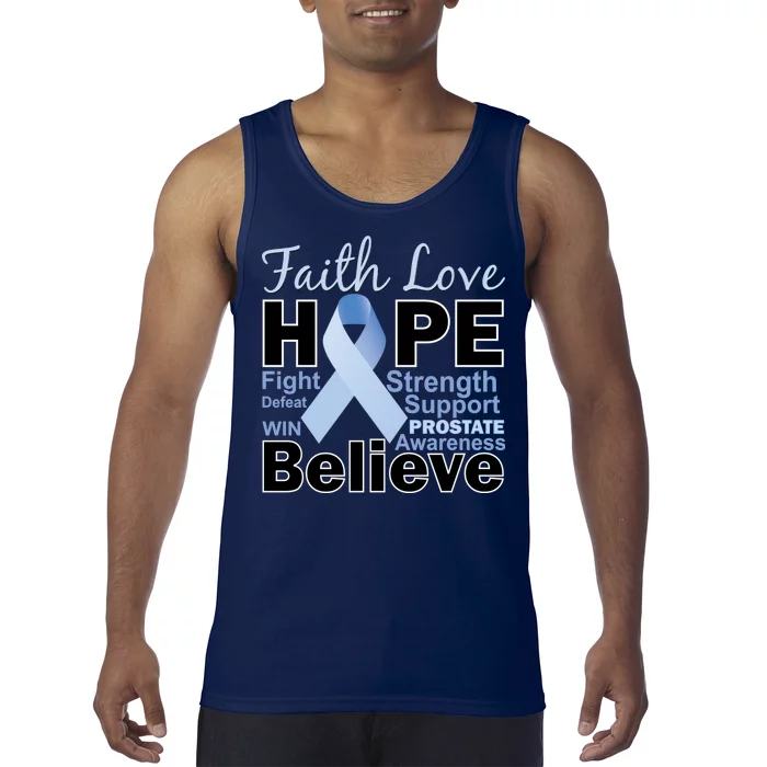 Prostate Cancer Awareness Faith Love Hope Tank Top