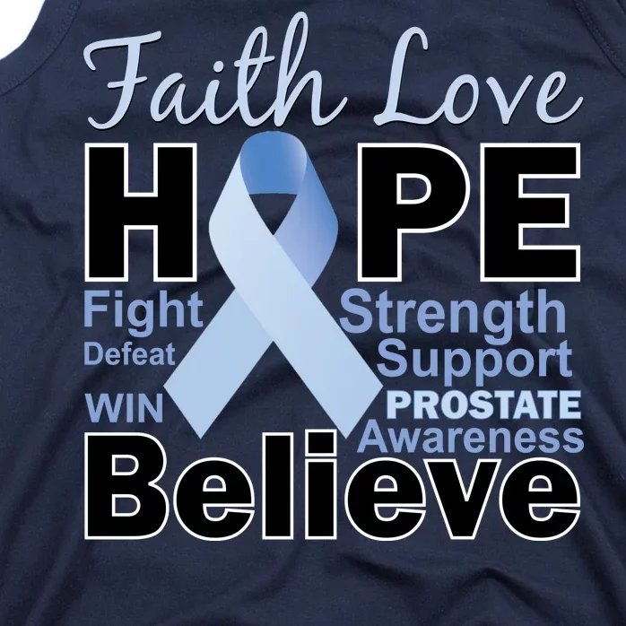 Prostate Cancer Awareness Faith Love Hope Tank Top