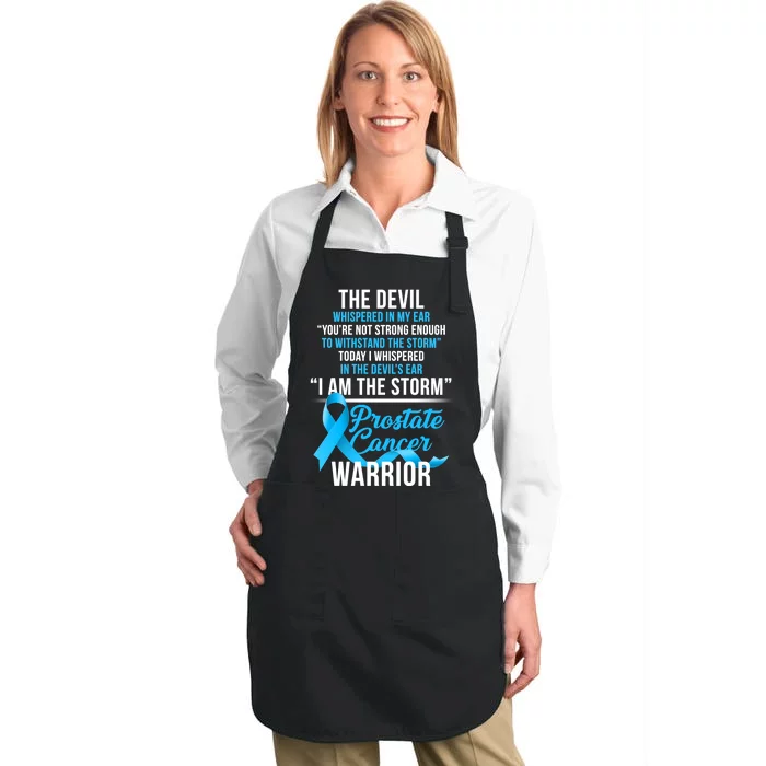 Prostate Cancer Warrior I Am The Storm Full-Length Apron With Pocket