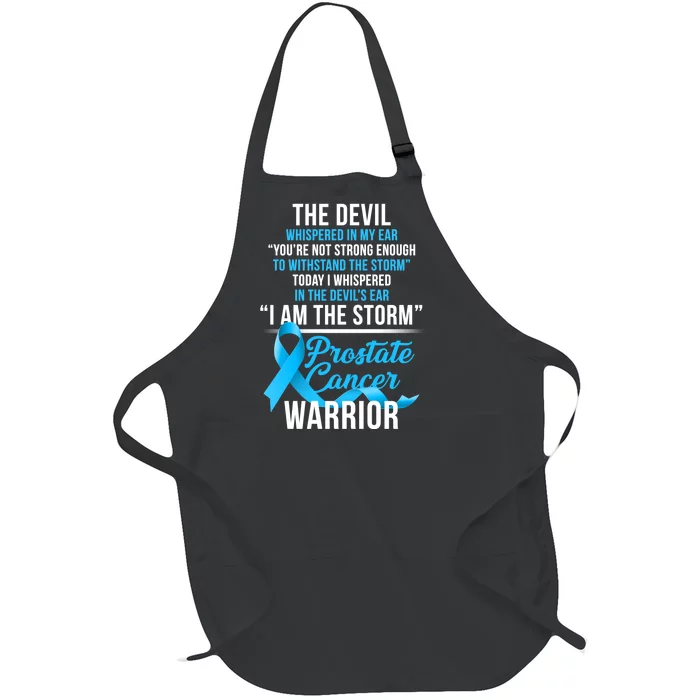 Prostate Cancer Warrior I Am The Storm Full-Length Apron With Pocket