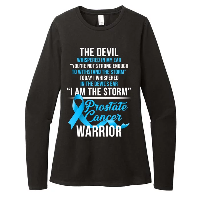 Prostate Cancer Warrior I Am The Storm Womens CVC Long Sleeve Shirt