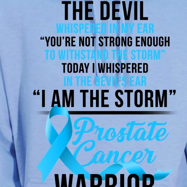 Prostate Cancer Warrior I Am The Storm Unisex Surf Hoodie