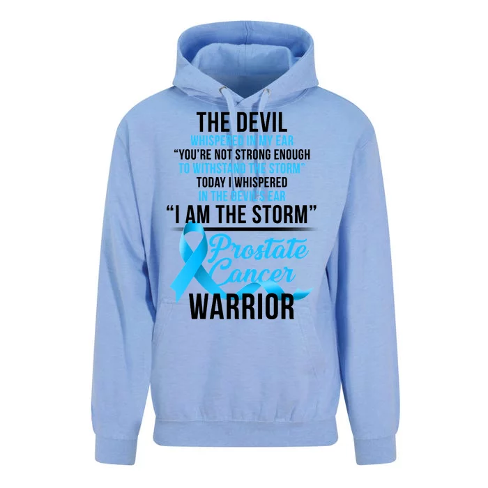 Prostate Cancer Warrior I Am The Storm Unisex Surf Hoodie