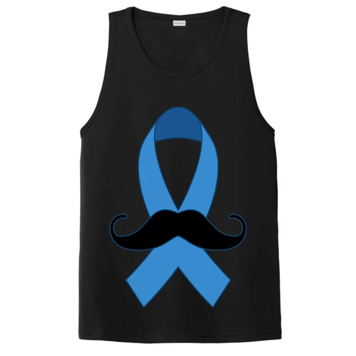 Prostate Mustache Ribbon Performance Tank