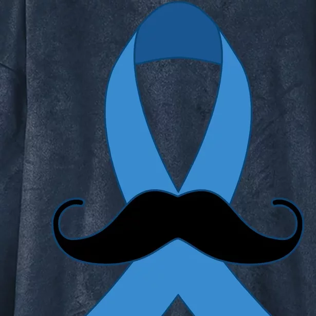 Prostate Mustache Ribbon Hooded Wearable Blanket