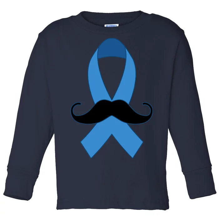 Prostate Mustache Ribbon Toddler Long Sleeve Shirt