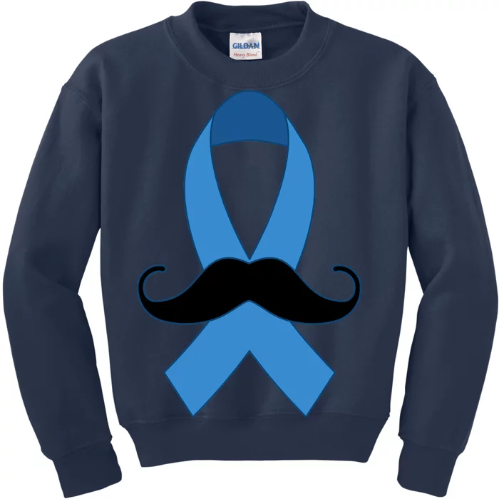 Prostate Mustache Ribbon Kids Sweatshirt