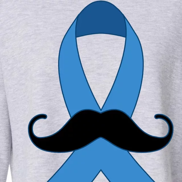 Prostate Mustache Ribbon Cropped Pullover Crew