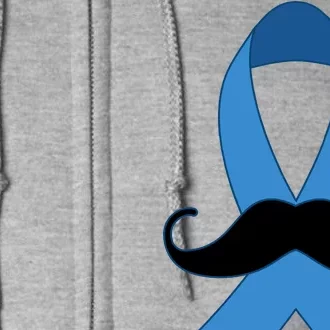 Prostate Mustache Ribbon Full Zip Hoodie