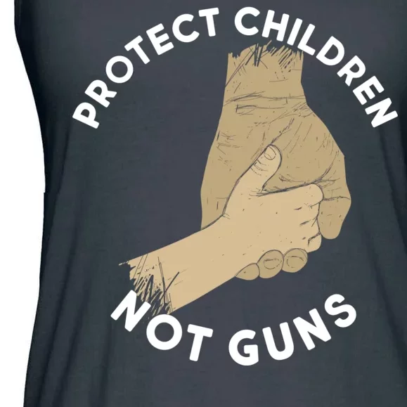 Protect Children Not Guns Ladies Essential Flowy Tank