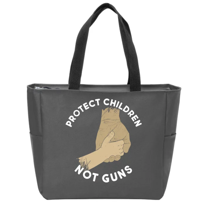 Protect Children Not Guns Zip Tote Bag