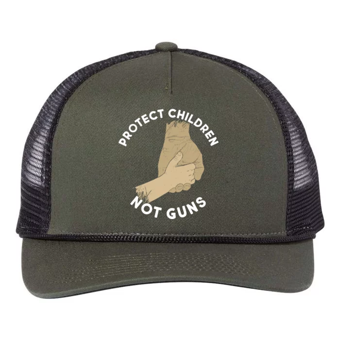 Protect Children Not Guns Retro Rope Trucker Hat Cap