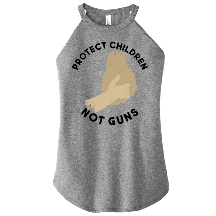 Protect Children Not Guns Women’s Perfect Tri Rocker Tank