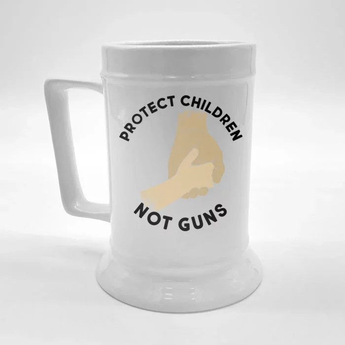 Protect Children Not Guns Front & Back Beer Stein