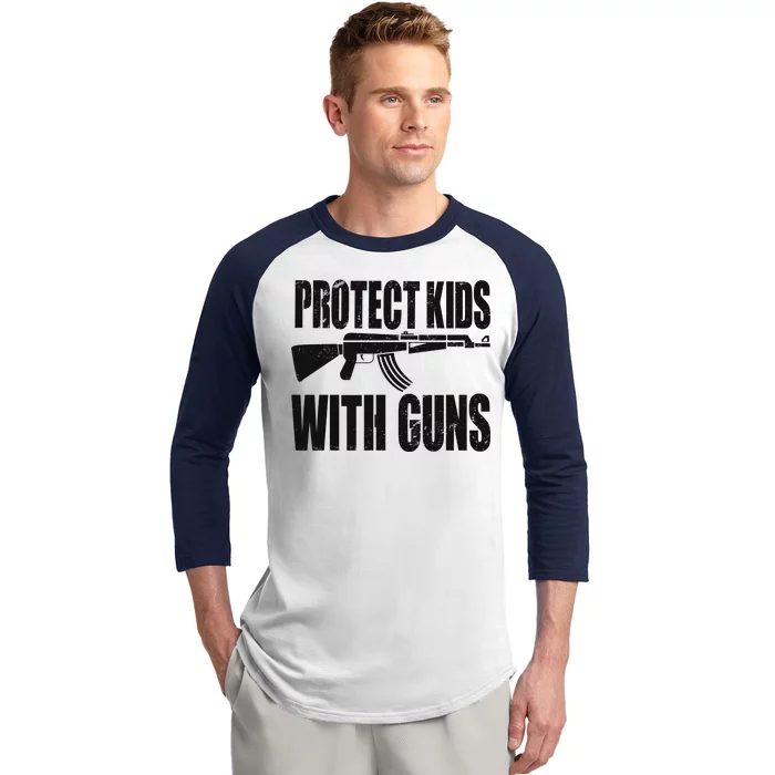 Protect Kids With Guns Baseball Sleeve Shirt