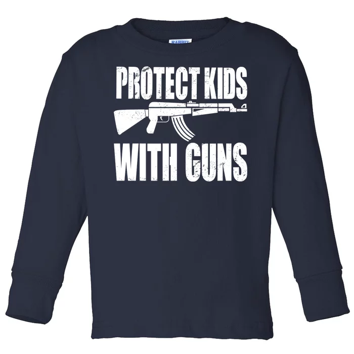 Protect Kids With Guns Toddler Long Sleeve Shirt