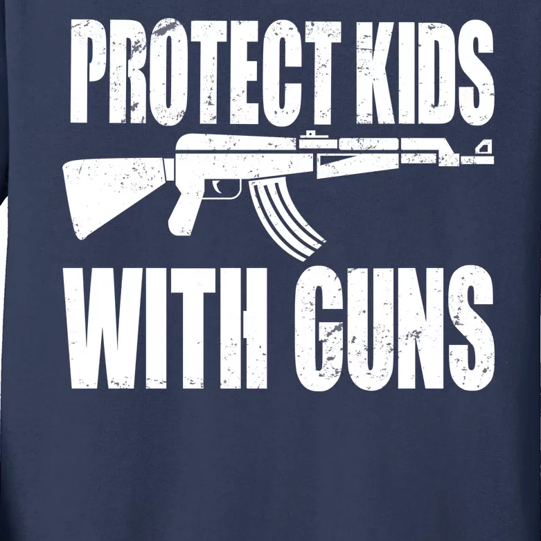 Protect Kids With Guns Kids Long Sleeve Shirt