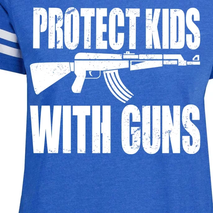 Protect Kids With Guns Enza Ladies Jersey Football T-Shirt