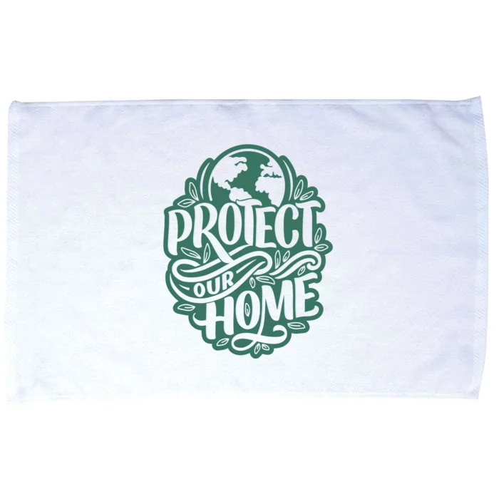 Protect Our Home Earth Day Microfiber Hand Towel