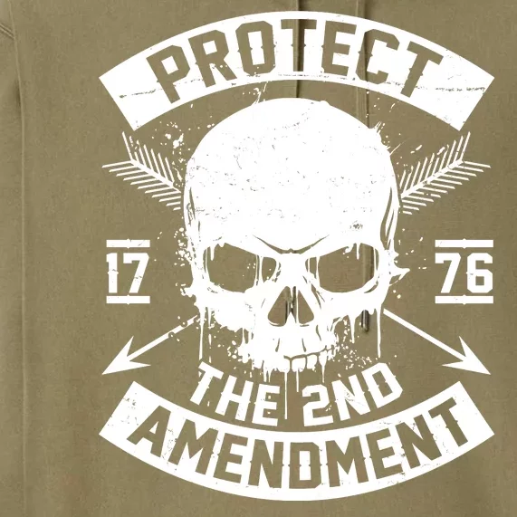 Protect The 2nd Amendment 1776 Arrow Skull Premium Hoodie