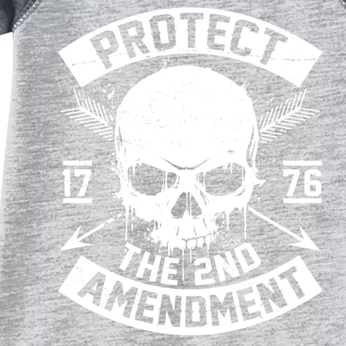 Protect The 2nd Amendment 1776 Arrow Skull Infant Baby Jersey Bodysuit