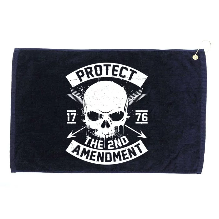 Protect The 2nd Amendment 1776 Arrow Skull Grommeted Golf Towel