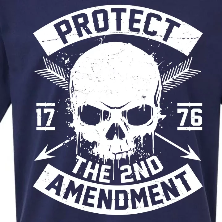 Protect The 2nd Amendment 1776 Arrow Skull Sueded Cloud Jersey T-Shirt