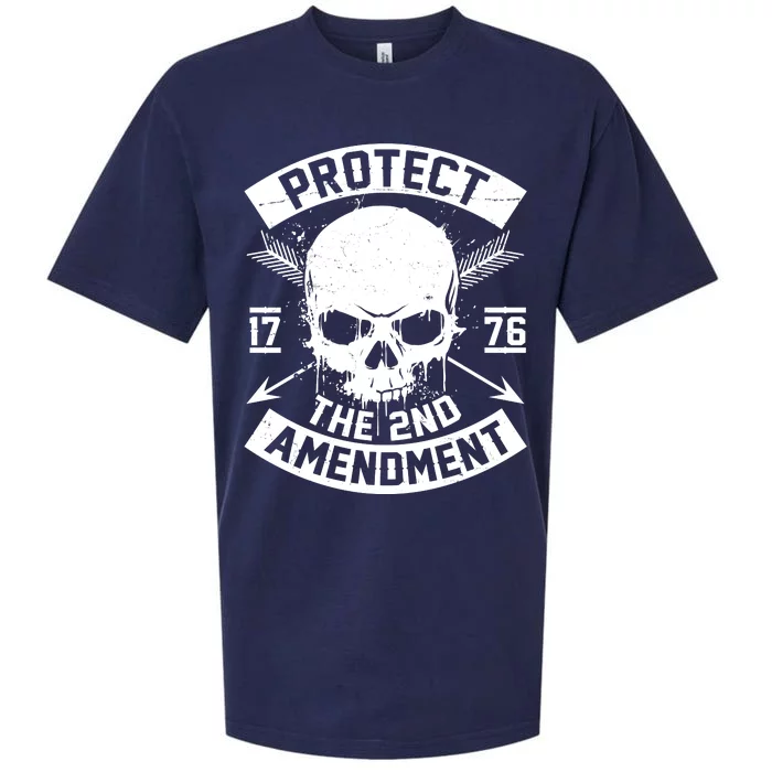 Protect The 2nd Amendment 1776 Arrow Skull Sueded Cloud Jersey T-Shirt