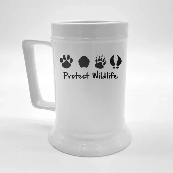 Protect Wildlife Front & Back Beer Stein