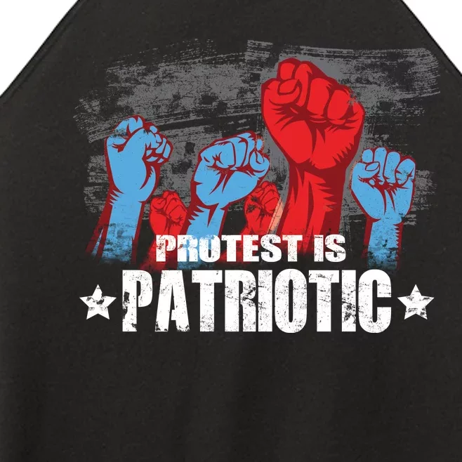 Protest Is Patriotic Women’s Perfect Tri Rocker Tank