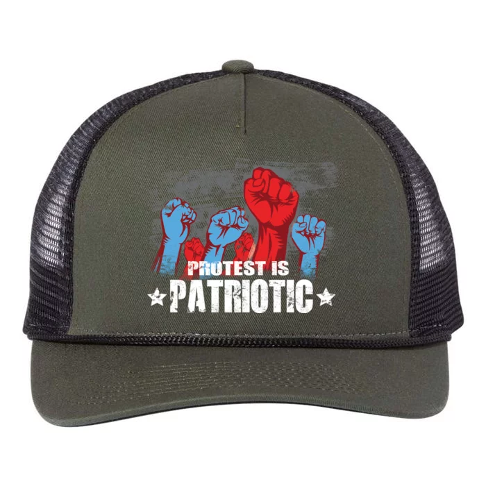 Protest Is Patriotic Retro Rope Trucker Hat Cap