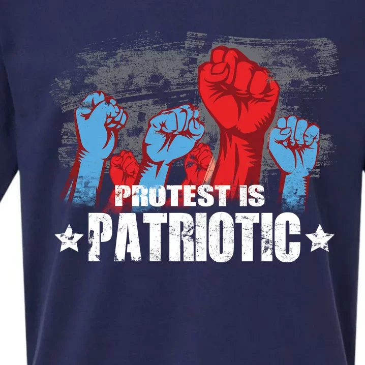 Protest Is Patriotic Sueded Cloud Jersey T-Shirt