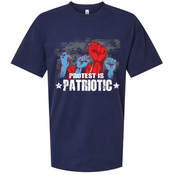 Protest Is Patriotic Sueded Cloud Jersey T-Shirt