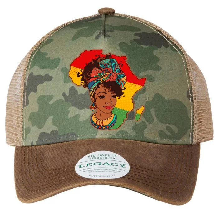 Proud African American Woman Head Wrap Legacy Tie Dye Trucker Hat