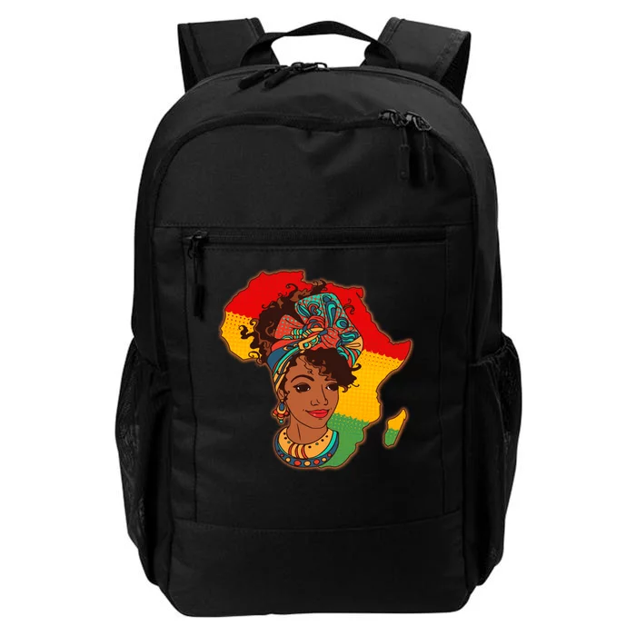 Proud African American Woman Head Wrap Daily Commute Backpack