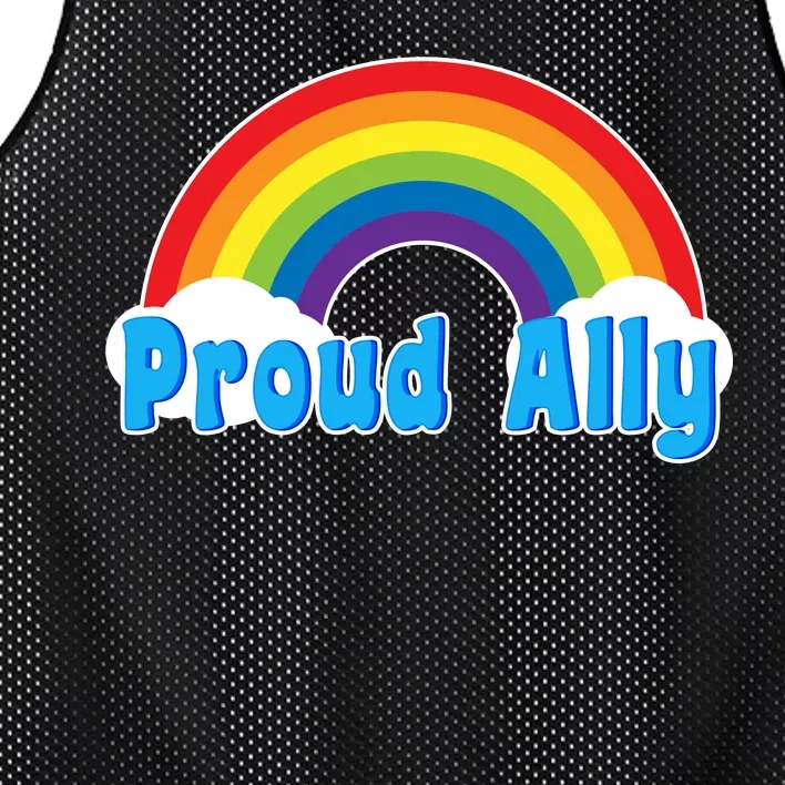 Proud Ally LGBT Support Mesh Reversible Basketball Jersey Tank