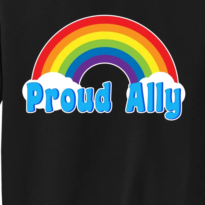 Proud Ally LGBT Support Tall Sweatshirt